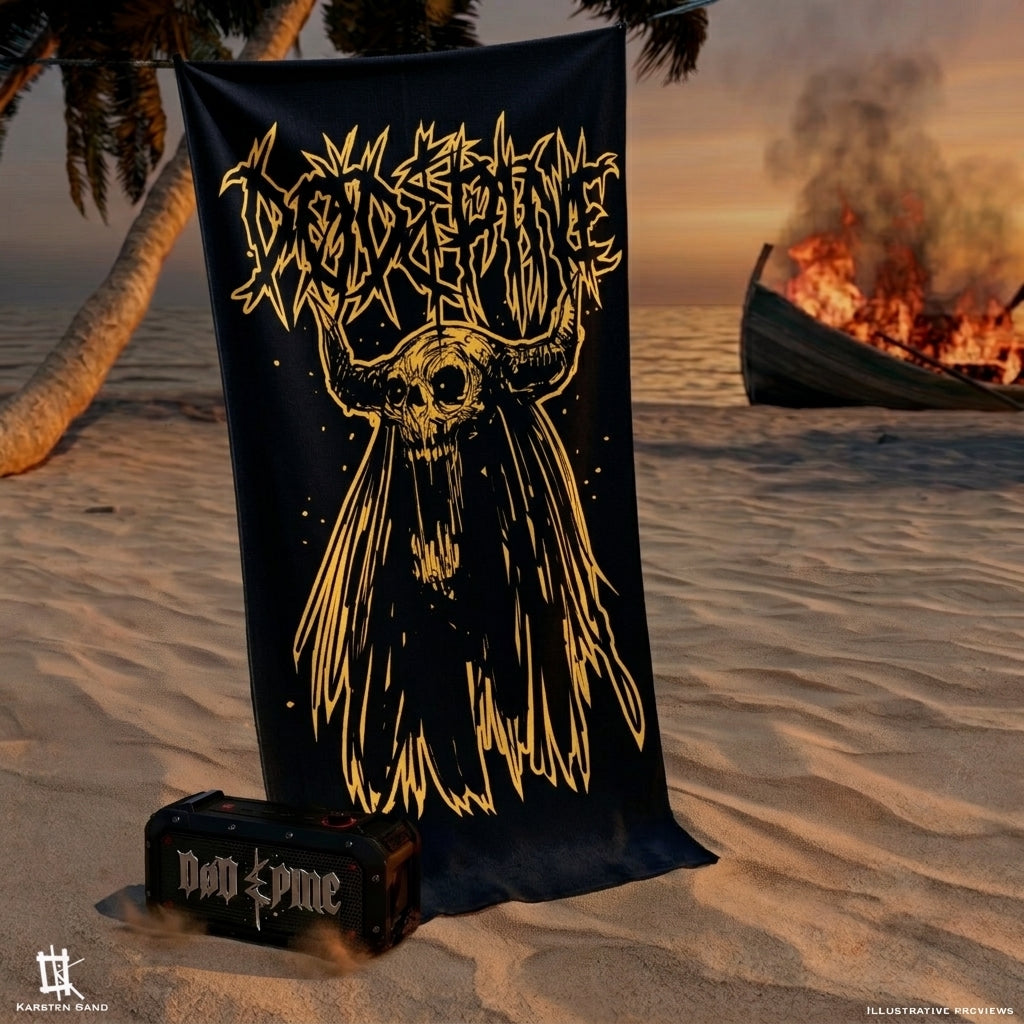 DØD&PINE- Yellow Rebemonster Beach Towel