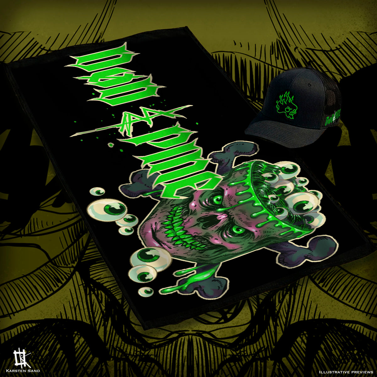 DØD&PINE Mr. Eyeball Stew - Beach Towel
