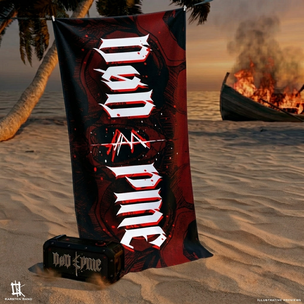DØD&PINE- LOGO - Beach Towel